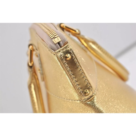 Authentic Louis Vuitton Suhali Lockit PM Hand Bag Gold M95433 - Picture 11 of 14